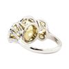 Image 3 : EGL USA Cert 8.66 ctw Fancy Yellow Diamond Ring - Platinum