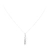 Image 2 : 0.51 ctw Diamond Icicle Pendant with Chain - 14KT White Gold