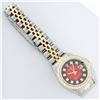 Image 7 : Rolex Ladies 2 Tone 14K Red Vignette VS Diamond Datejust Wristwatch