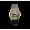 Image 1 : Omega 18KT Two-Tone 1.02 ctw Constellation Mens Watch