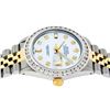 Image 4 : Rolex Mens 2 Tone MOP 3 ctw Channel Set Diamond Datejust Wristwatch