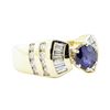 Image 1 : 1.88 ctw Sapphire And Diamond Ring - 14KT Yellow Gold