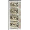 Image 1 : Uncut Sheet of (4) State of Louisiana Baby Bond Obsolete Notes