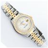 Image 3 : Rolex Ladies 2 Tone 18K Gold Diamond Bezel MOP String Datejust Wristwatch