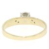 Image 8 : 14k Two Tone Gold Illusion Prong Set Transitional Diamond Solitaire Ring