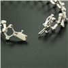 Image 7 : 14kt White Gold 0.90 ctw Diamond Open Trellis Bracelet