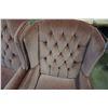 Image 2 : 2 PINK WING BACK CHAIRS
