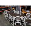 Image 1 : REFINISH COUNTRY STYLE SOLID OAK TABLE W/ 10 CHAIRS AND LEAVES