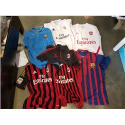 EUROPEAN FOOTBALL JERSEYS, ARSENAL, REAL MADRID, BARCALONA, EMIRATES SIZE S,M,L AND OTHER