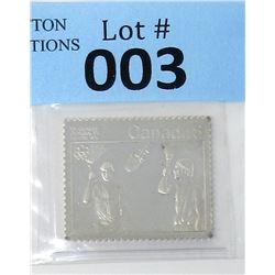 Very Rare Silver Johnson Matthey "Stamp" Bar