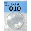 Image 1 : 1 Oz .9999 Fine Silver 2016 Canada Maple Leaf Coin