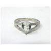 Image 1 : Pear Cut Amethyst Ring with 2 Side Diamonds