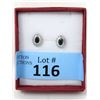 Image 1 : New Blue Sapphire & Diamond Stud Earrings