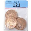 Image 1 : Four 1 Oz. .999 Fine Copper Donald Trump Rounds