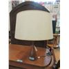 Image 1 : Mid Century Teak Table Lamp with Drum Shade