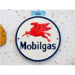 Cast Metal Mobilgas Plaque - 10  Diameter