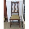 Image 1 : Vintage Oak Chair with Barley Twist Legs