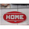 Image 1 : Oval Metal "Home" Sign - 36" x 18"