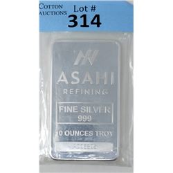 10 Oz Asahi Refining .999 Silver Bar
