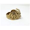 Image 2 : 10 KT Gold Multi-Diamond Replica Waffen SS Ring