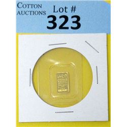 1 Gram .9999 Gold Johnson Matthey Bar