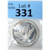 Image 1 : 1 Oz. Eagle/Flag .999 Silver Art Round