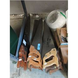9 Assorted Hand Saws