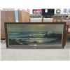 Image 1 : Large Robert Wood Print "Golden Surf"