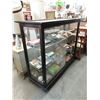 Image 1 : Large Wood Display Case with Glass Shelves