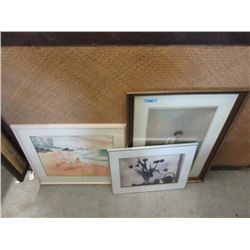 3 Framed Art Works - 1 is a Ltd Edition