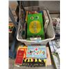 Image 1 : Large Tote of Assorted Games & Toys