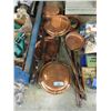 Image 1 : 6 Assorted Copper Bed Warmers