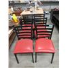 Image 1 : 6 Matching Dining Chairs with Metal Frames