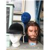 Image 1 : Riding Helmet, Hat Stand & Hair Dresser's Head