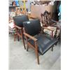 Image 1 : 2 Mid Century Wood Office Chairs