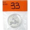Image 1 : 2012 Canadian .9999 Silver "Reindeer" $20 Coin