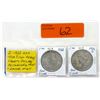 Image 1 : Two 1922 USA .900 Silver Peace Dollar Coins