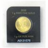 Image 3 : 1 Gram .9999 Gold 2020 Canada Maple Leaf Coin