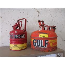 White Rose & Gulf Gas Can