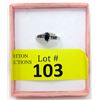 Image 2 : Certified Sapphire & Diamond Sterling Silver Ring