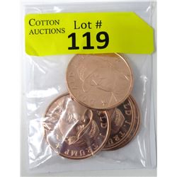 Four 1 Oz .999 Fine Copper Donald Trump Rounds