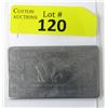 Image 1 : 1 Oz. USA Mint .999 Fine Titanium Buffalo Bar