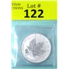 Image 1 : 1 Oz .9999 Fine Silver 2016 Canada Maple Leaf Coin