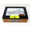 Image 1 : Wood Harley Davidson Motorcycle Box & Contents
