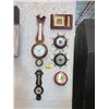 Image 1 : 6 Barometers - Largest is 7" wide x 20" tall
