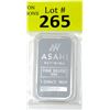 Image 1 : 1 Oz Asahi Refining .999 Silver Bar