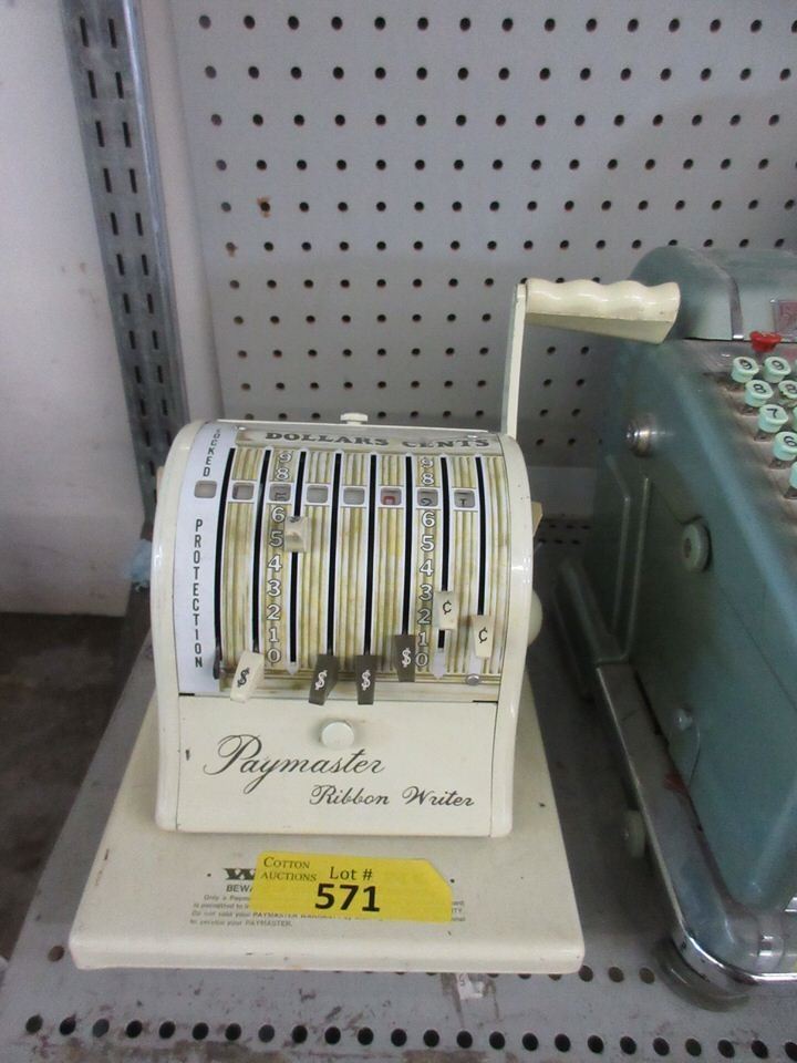 Vintage Paymaster Cheque Machine