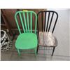 Image 1 : 2 Painted Metal Chairs