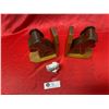 Image 3 : Nice Pair of Wooden Dog Bookends + Made in Japan Basset Figurine