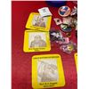 Image 2 : Jar of Vintage Pins Buttons Coasters etc